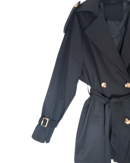 Trench Elegant cu Cordon în Talie