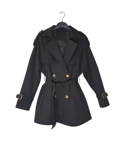 Trench Elegant cu Cordon în Talie