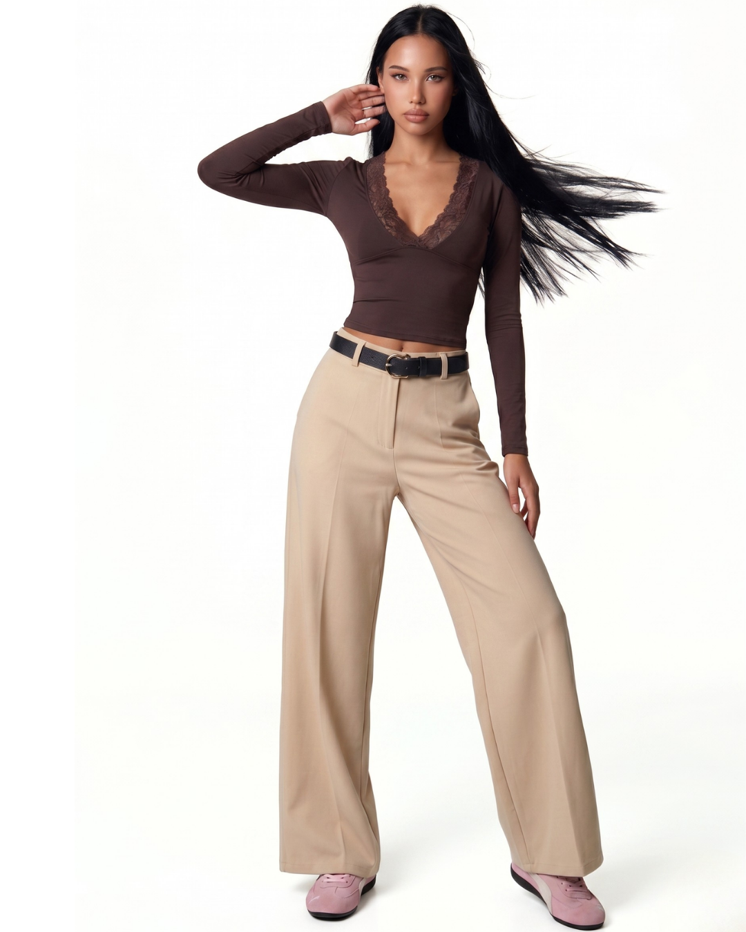 Pantaloni Wide-Leg